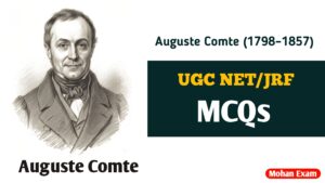 Auguste Comte MCQs
